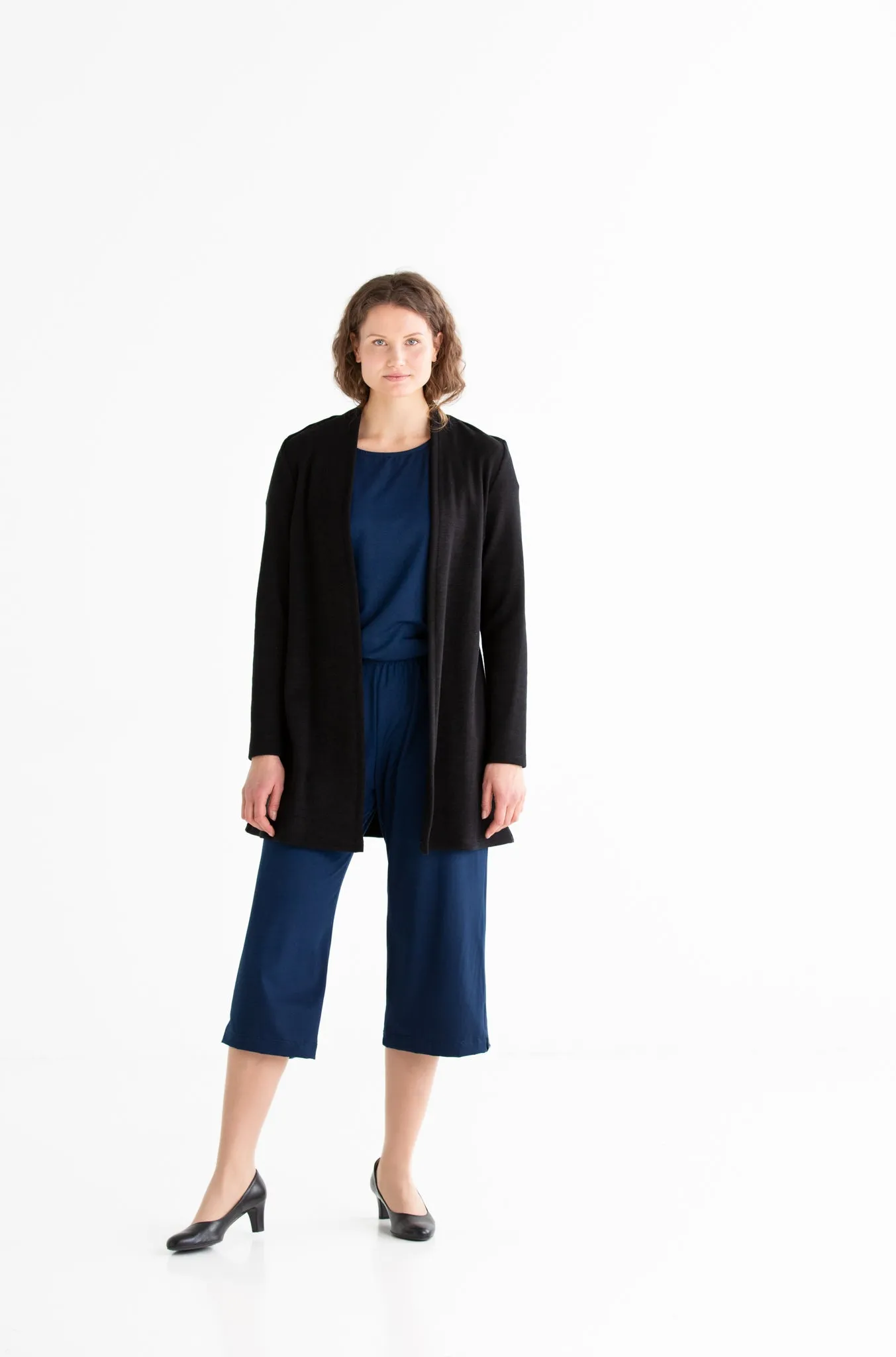 Merino Cardigan Black