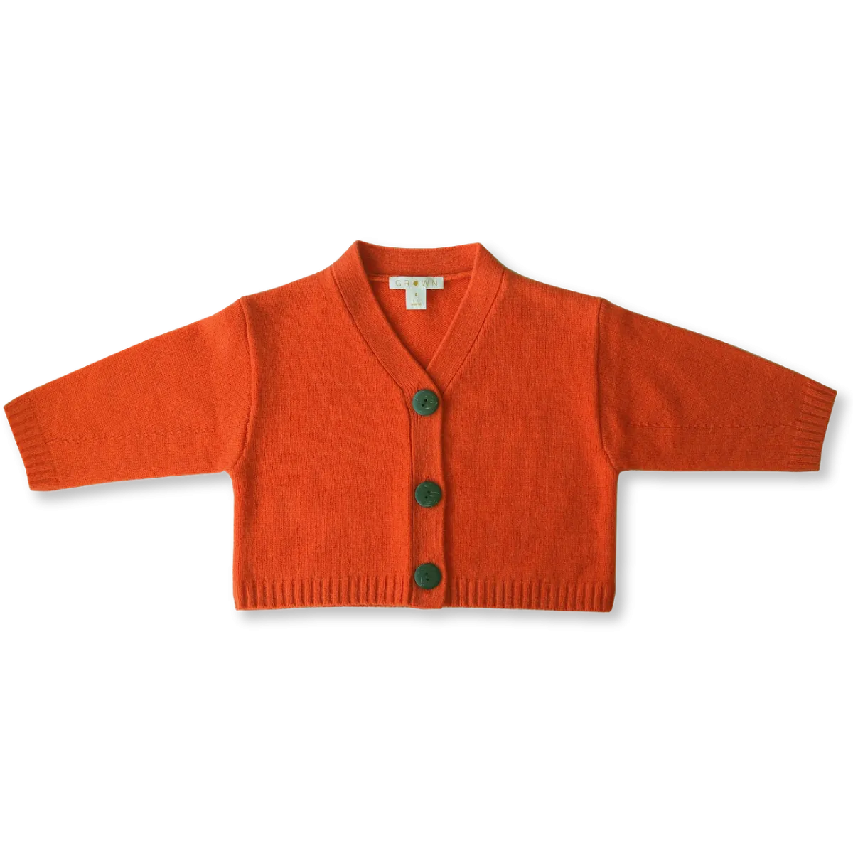 Merino Cardigan - Tangerine