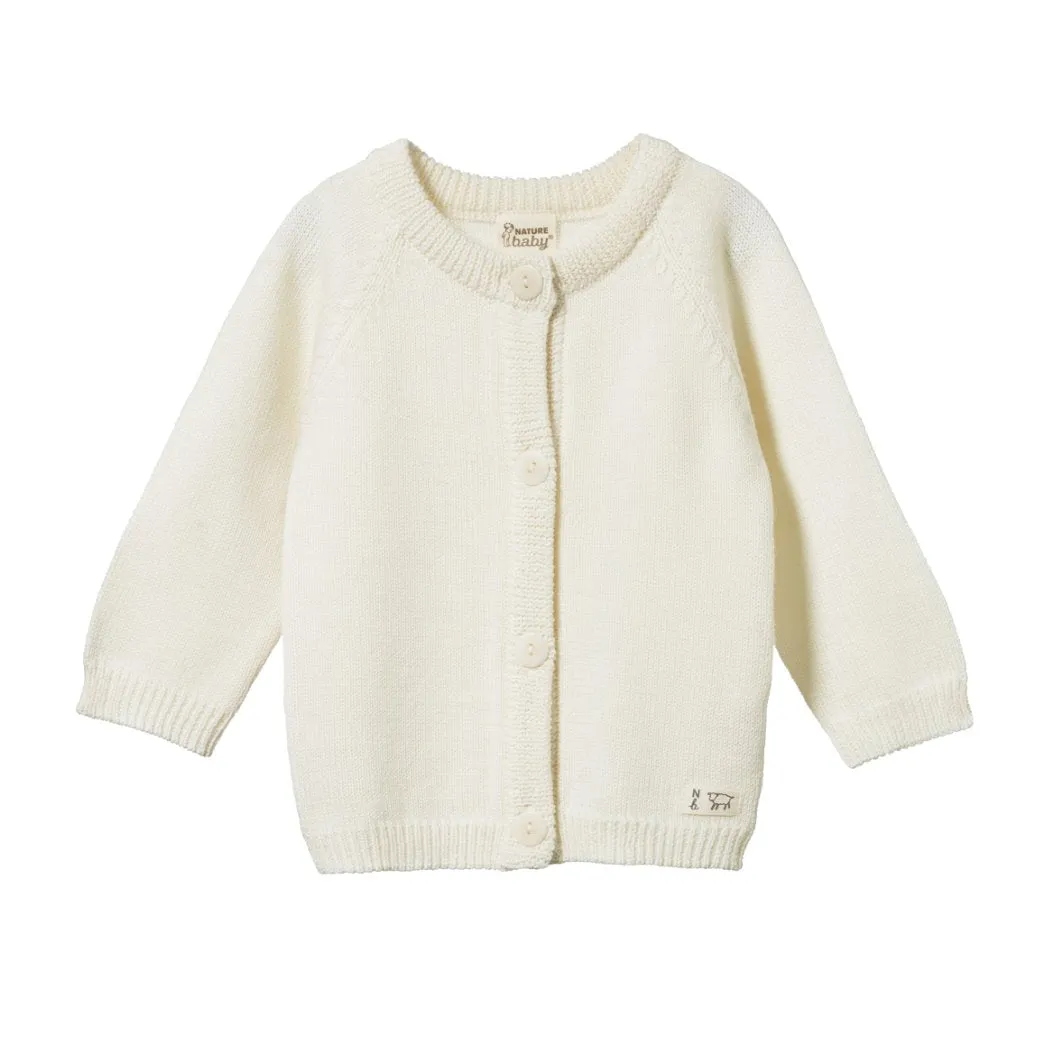 Merino Knit Cardigan - Natural
