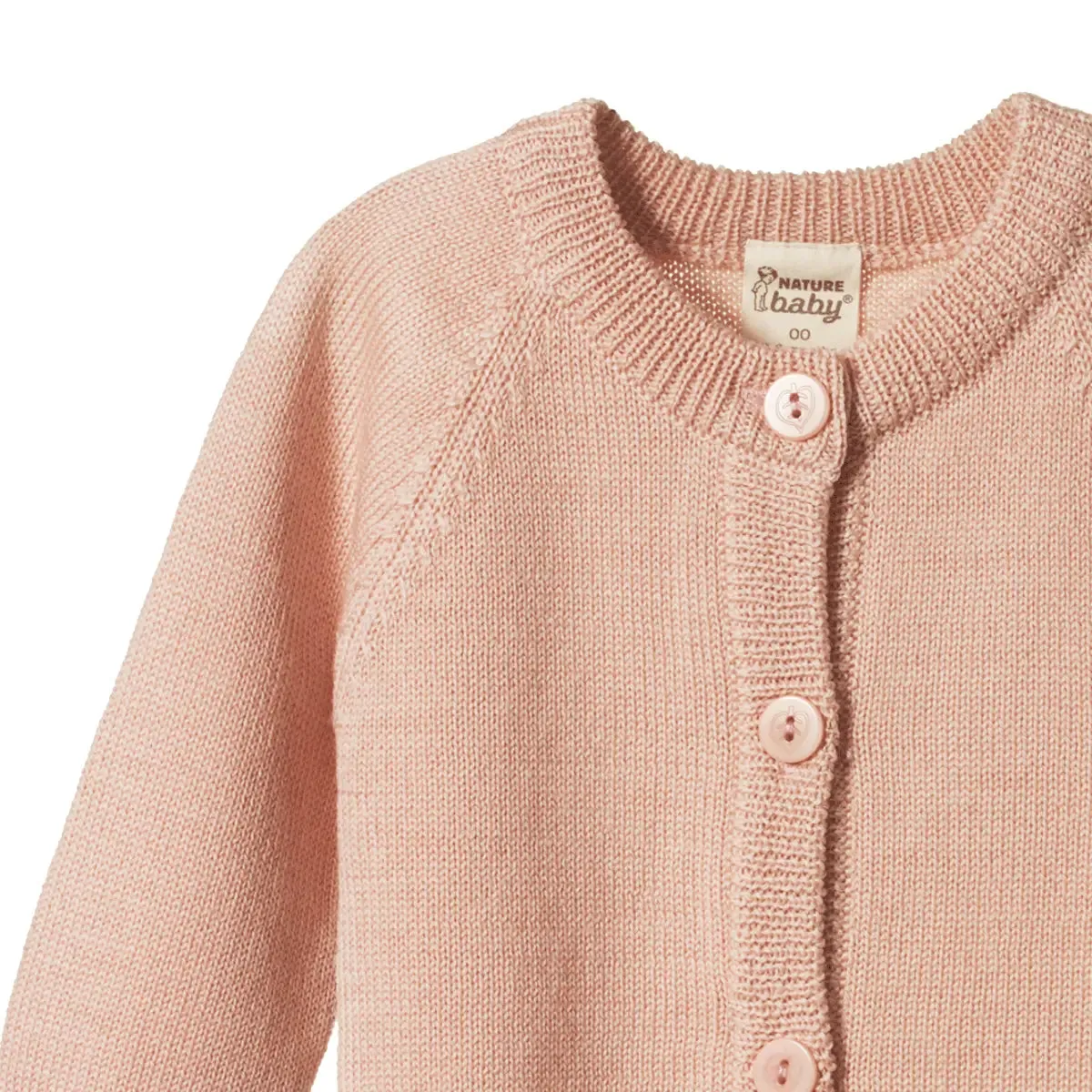 Merino Knit Cardigan - Rose Dust