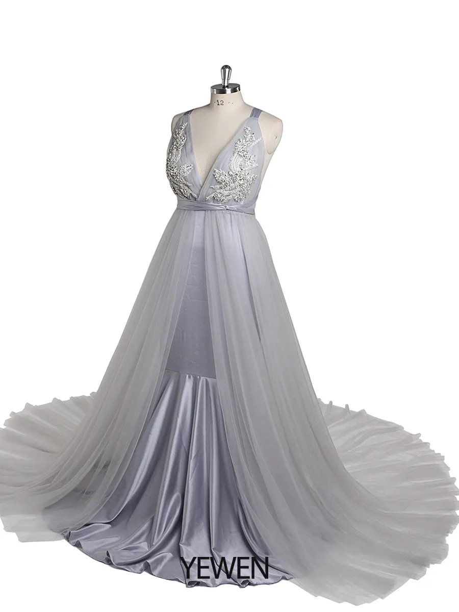 Mermaid Stretch Fabric Maternity Evening Dress Maternity Dress for Photo Shoot Baby Shower Gown YW220425