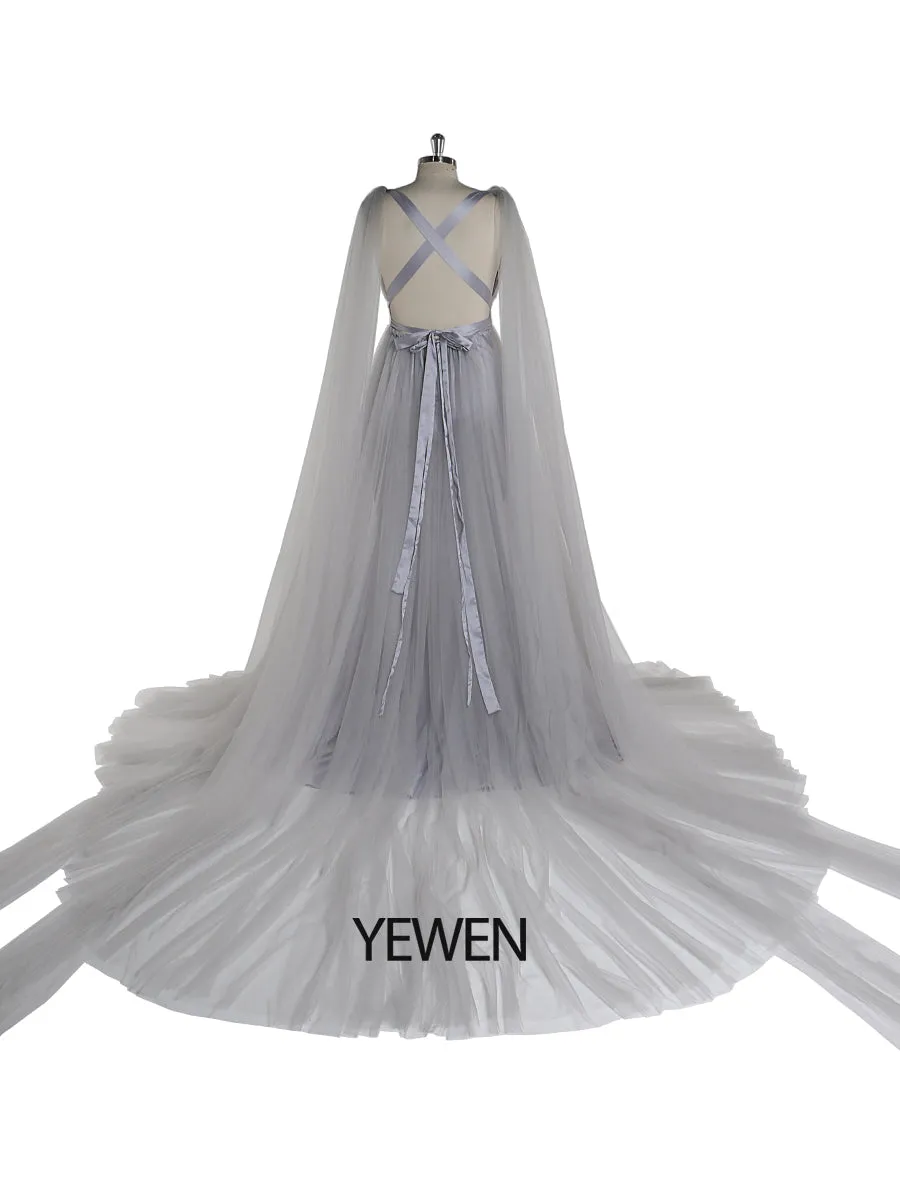 Mermaid Stretch Fabric Maternity Evening Dress Maternity Dress for Photo Shoot Baby Shower Gown YW220425