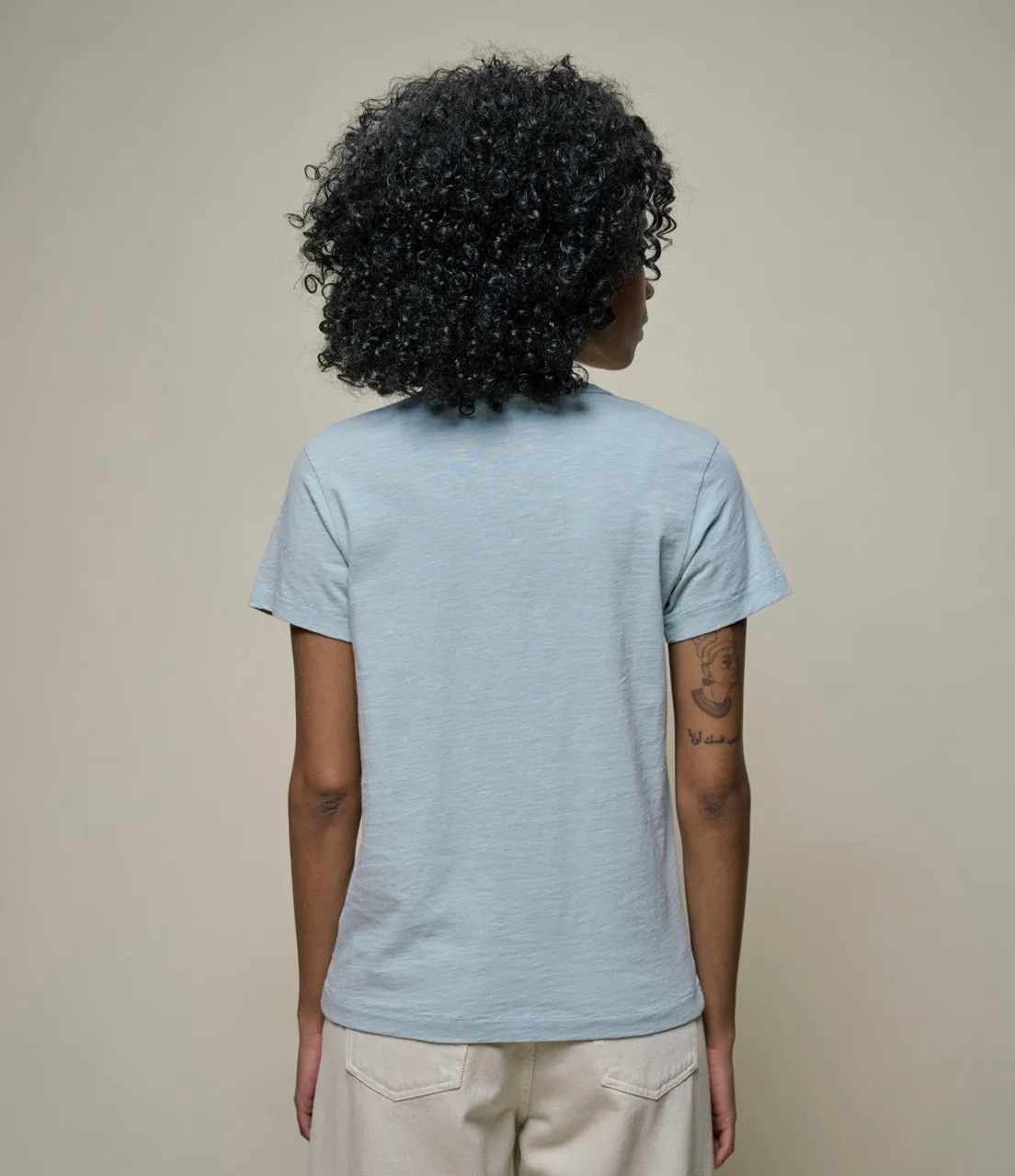 Merz b. Schwanen - WSCT20 Women's Pima Cotton T-Shirt, 4.6oz Relaxed Fit - Ice