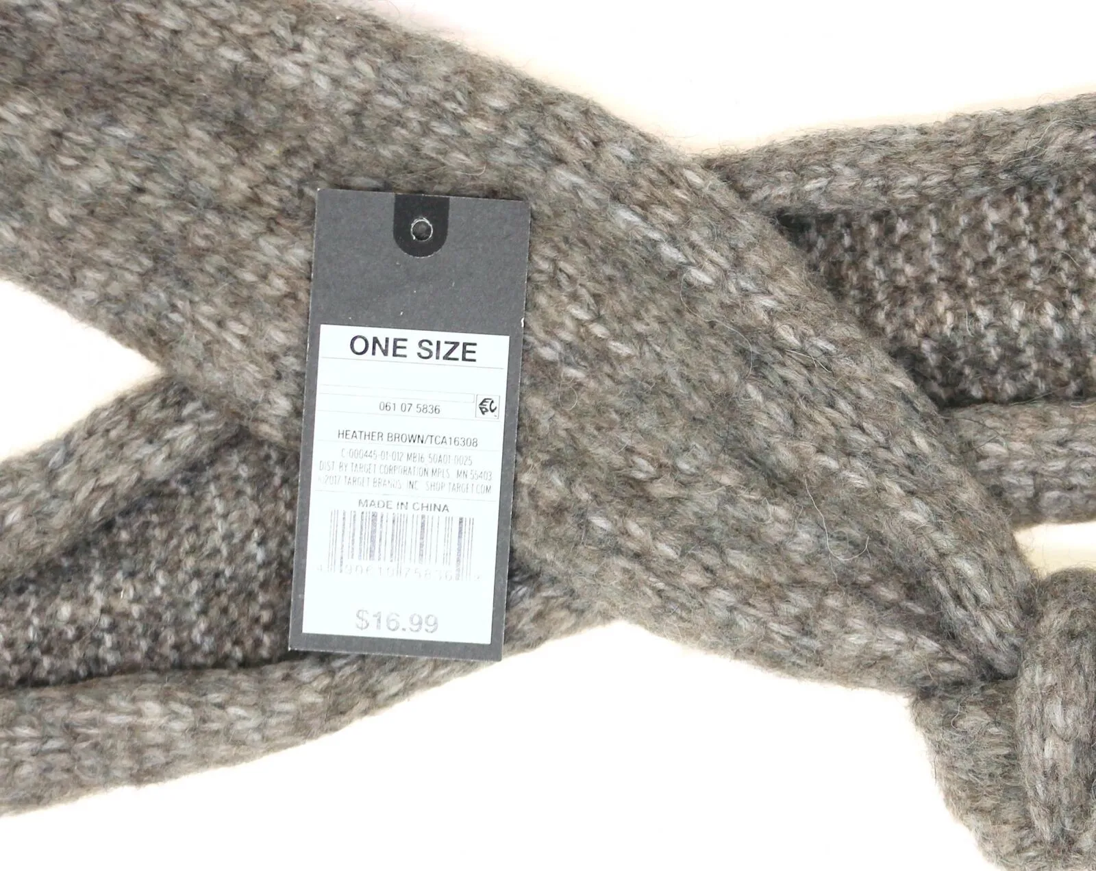 Mossimo Women's Skinny Knit Scarf With Knots