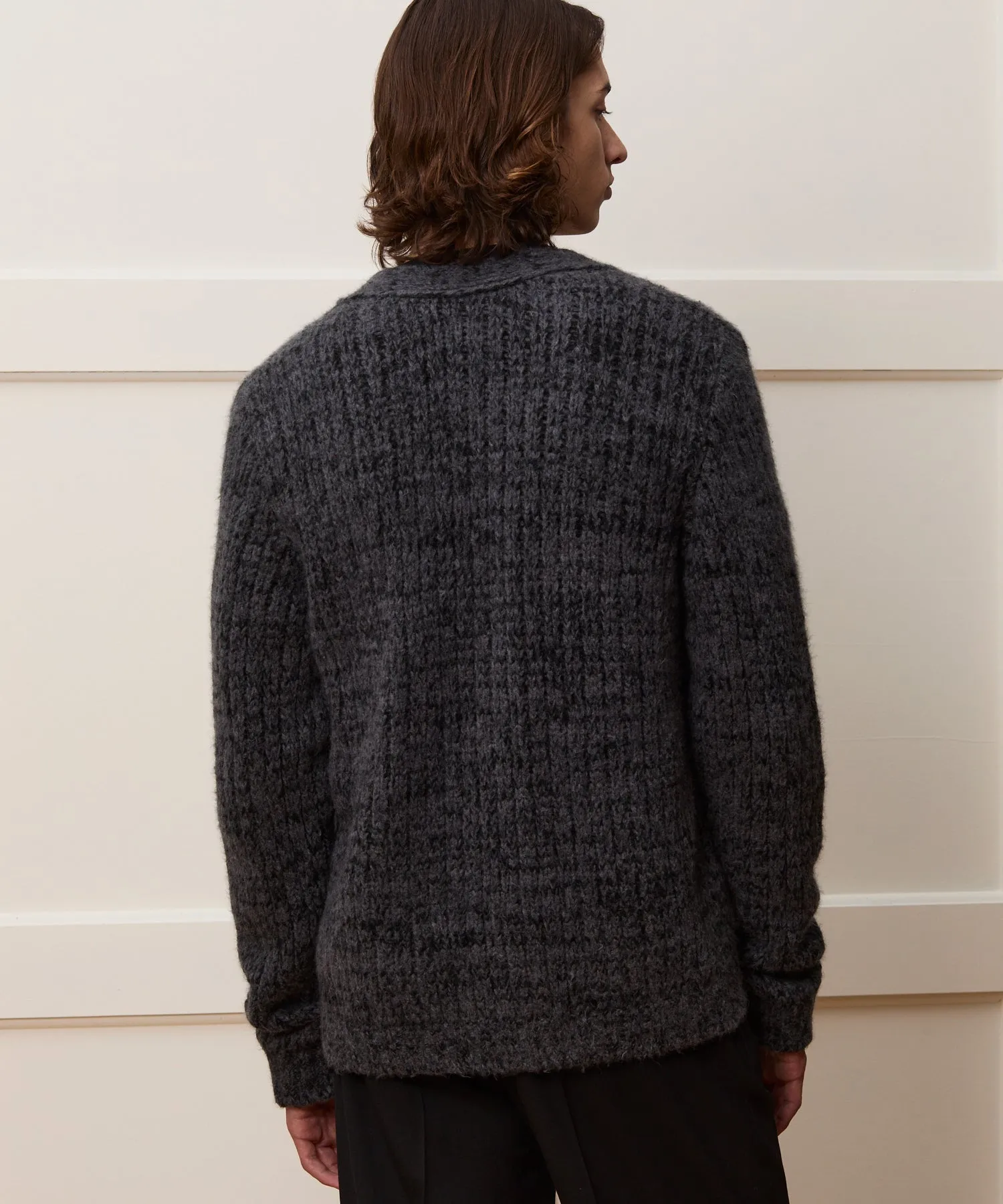 Mouliné Drop Needle Cardigan