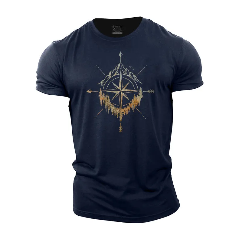 Mountain Compass Cotton T-shirt
