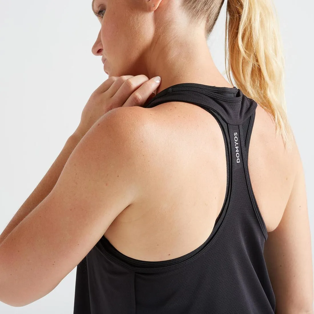Muscle Back Fitness Tank Top - Black