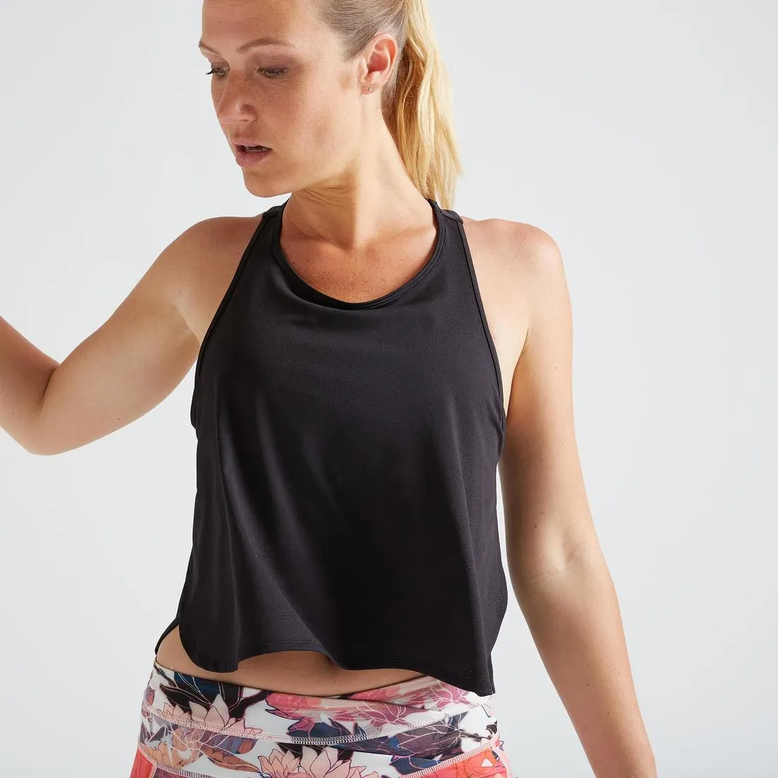Muscle Back Fitness Tank Top - Black
