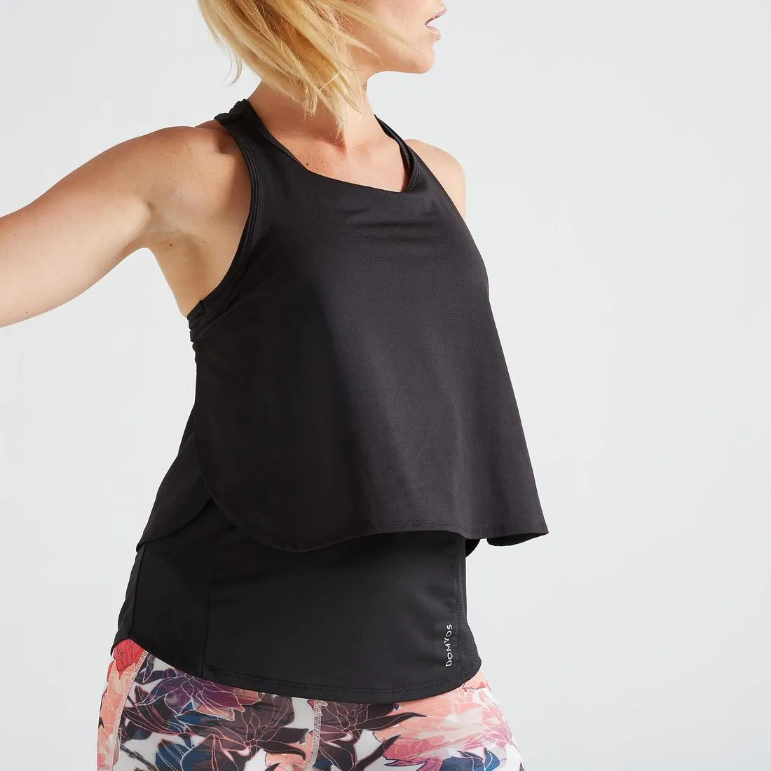 Muscle Back Fitness Tank Top - Black