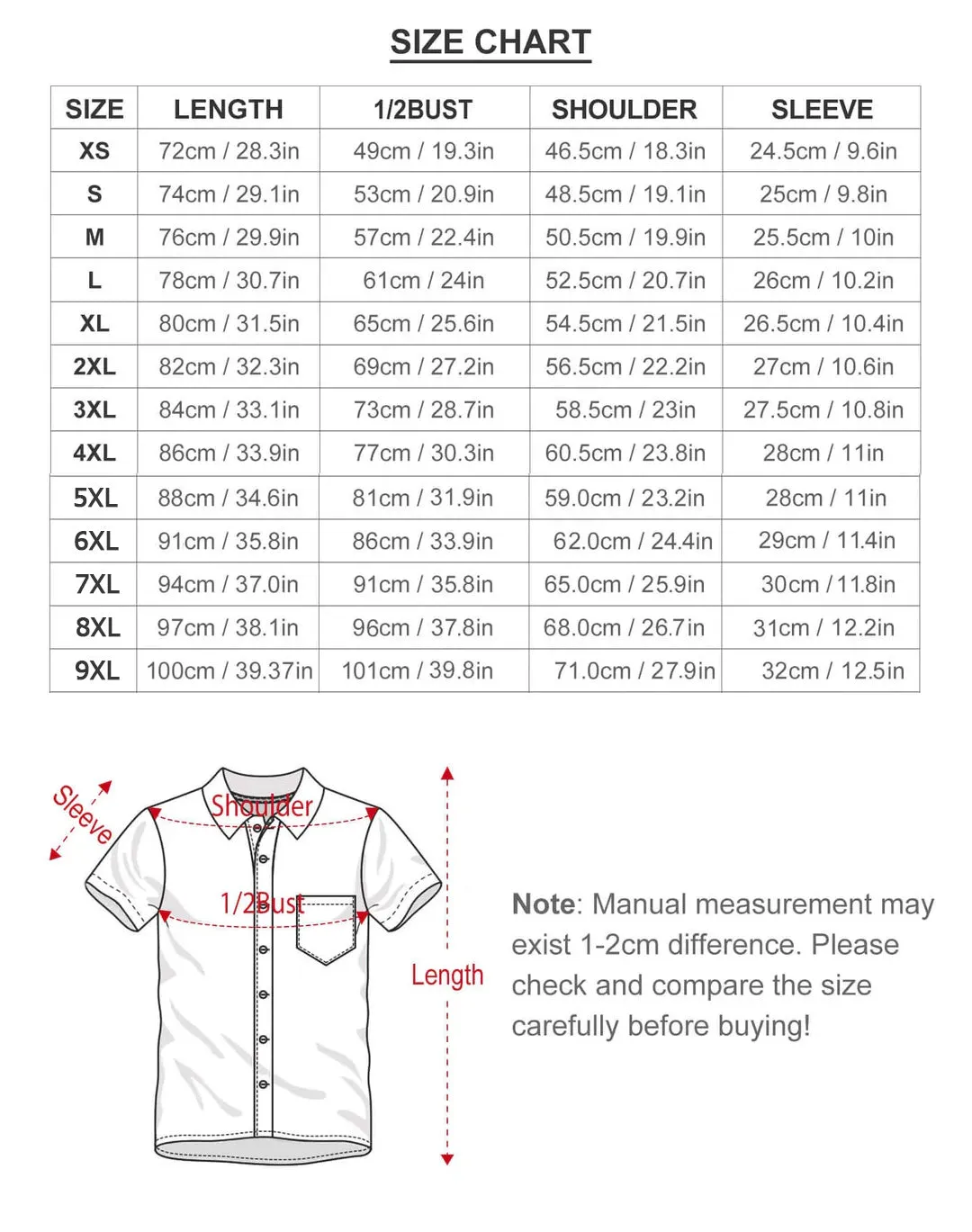 Musical Element Fashion Print Casual Short-Sleeved Shirt