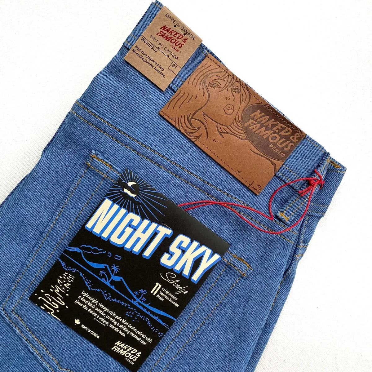 Naked & Famous Denim Night Sky Selvedge - Weird Guy Jeans