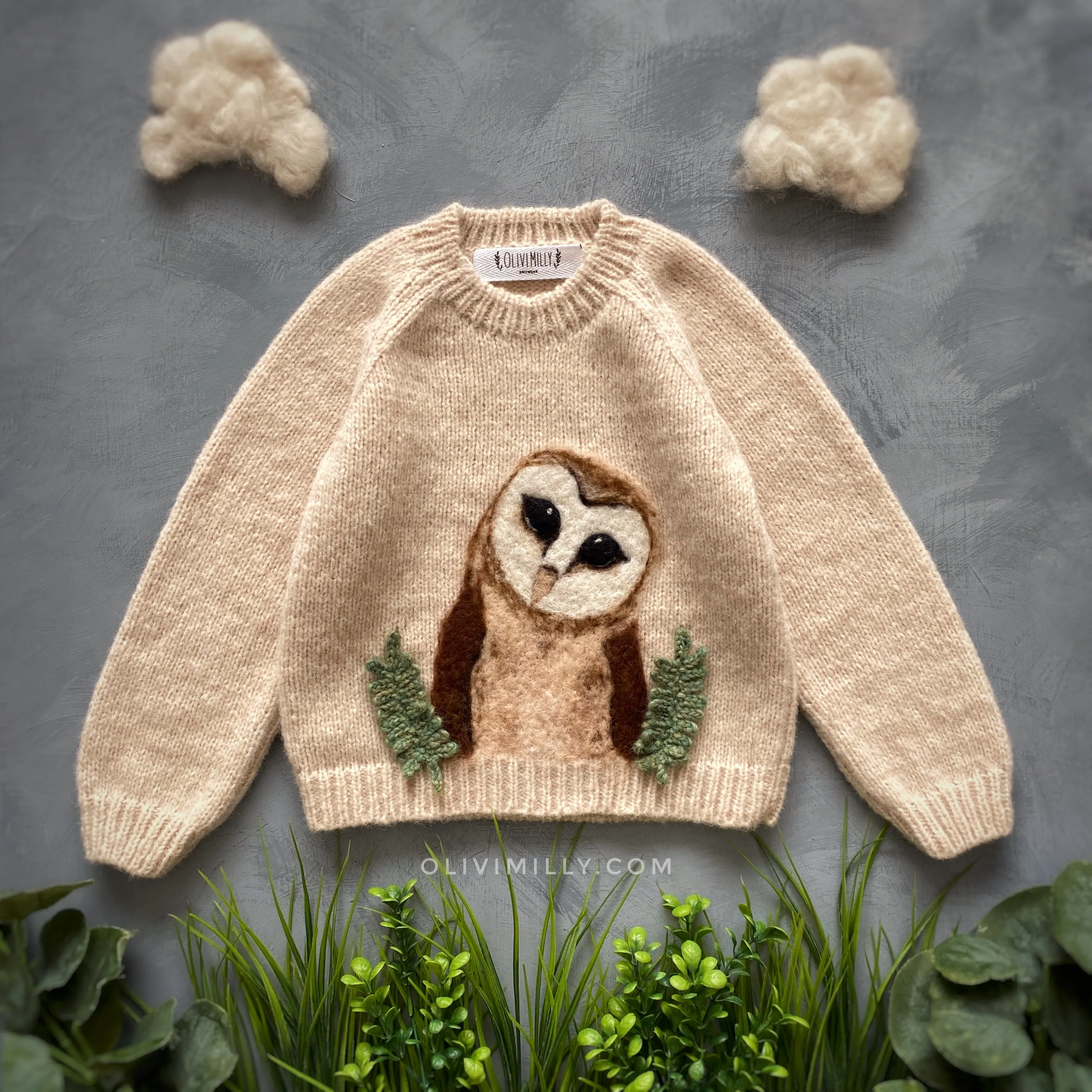 Owl Jumper | Wheat