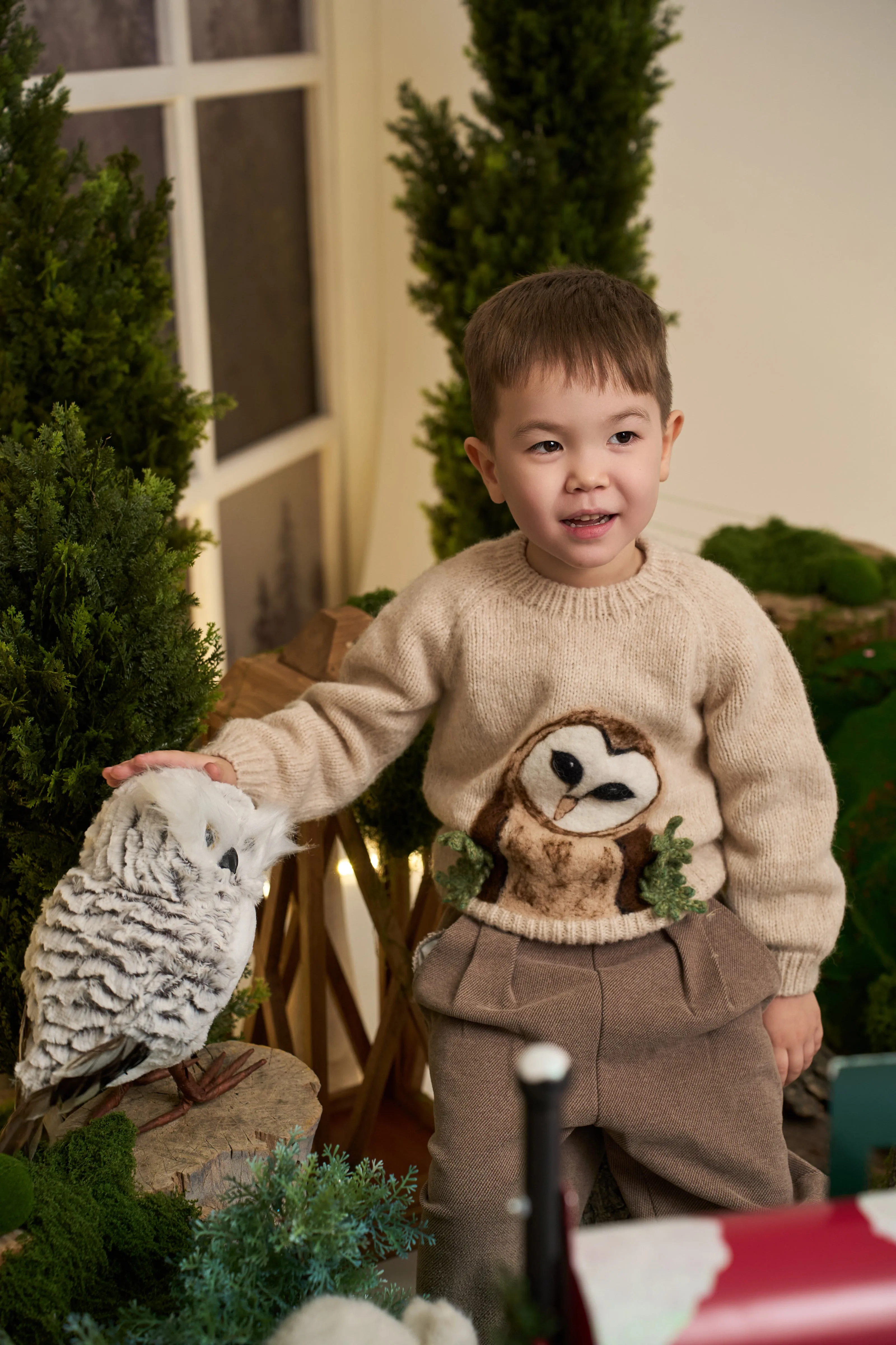 Owl Jumper | Wheat