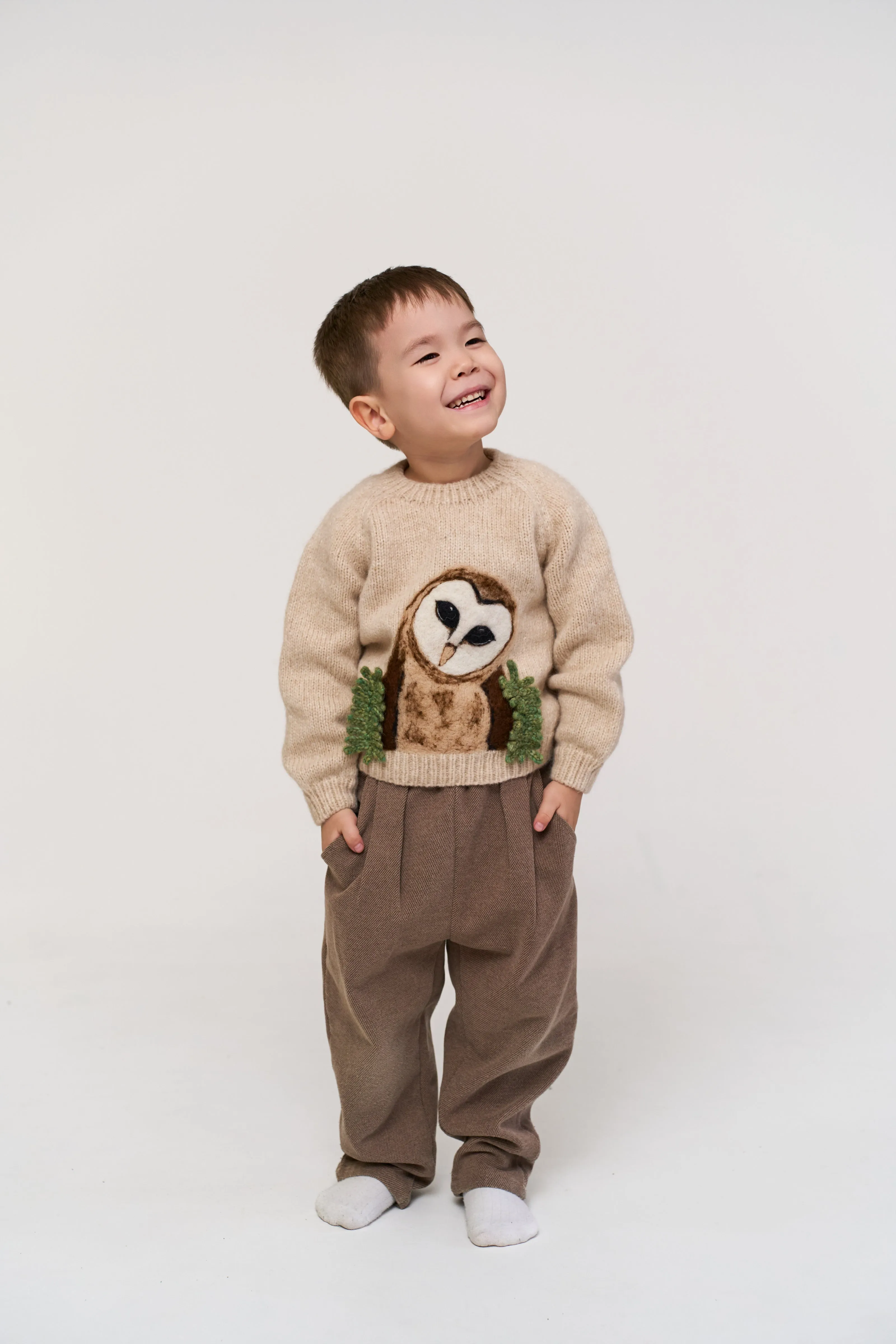 Owl Jumper | Wheat