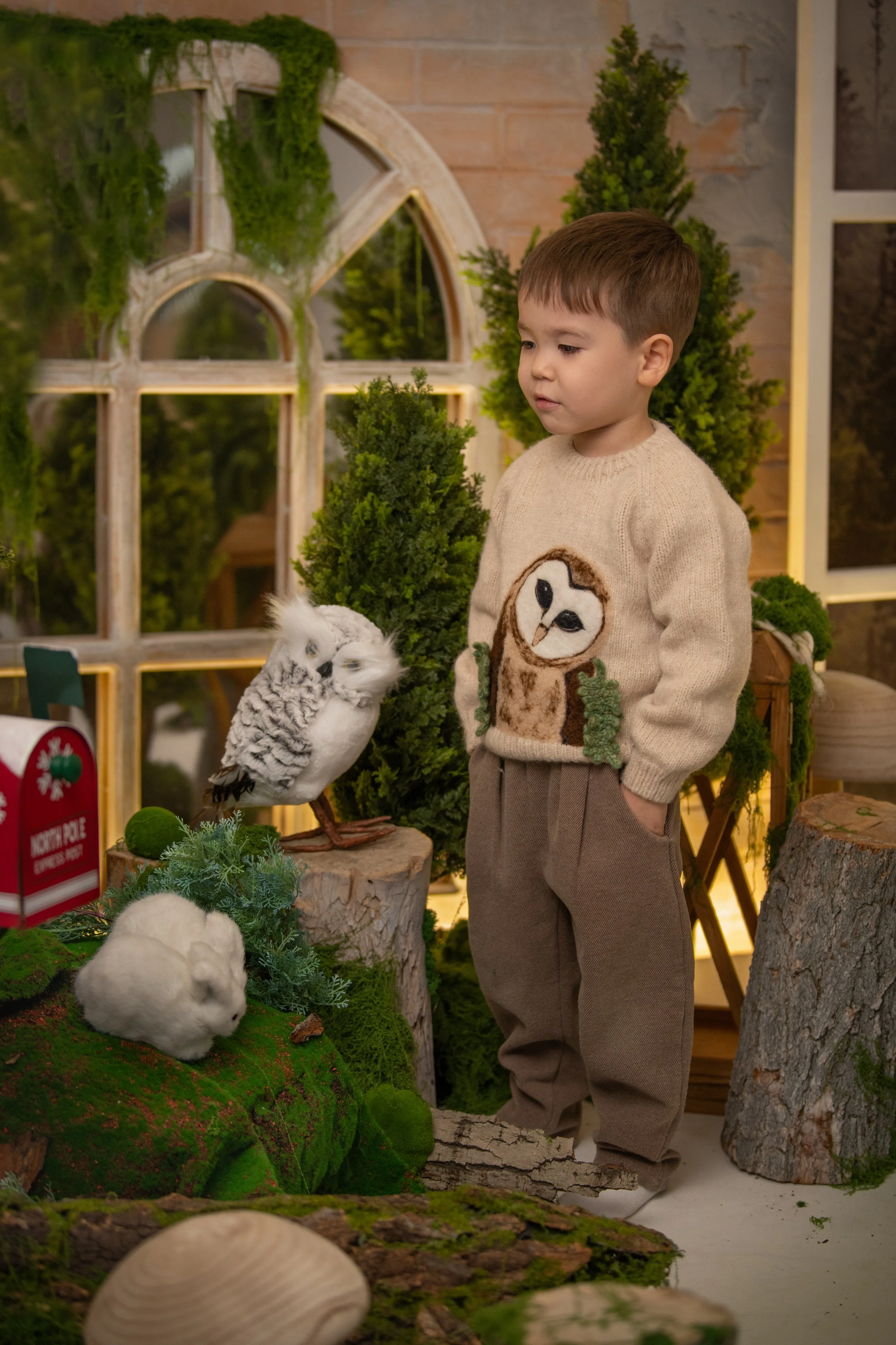 Owl Jumper | Wheat