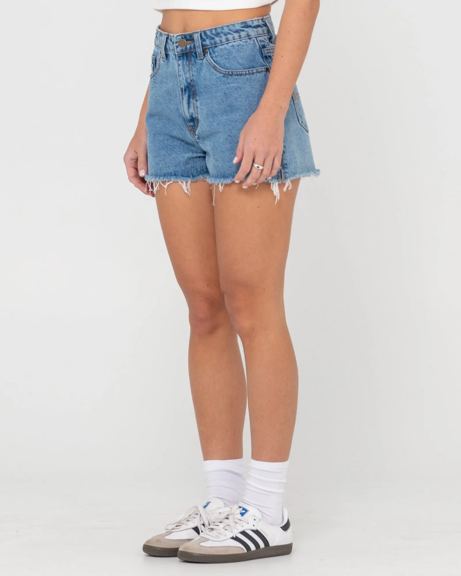 Penny Kick High Waisted Denim Short