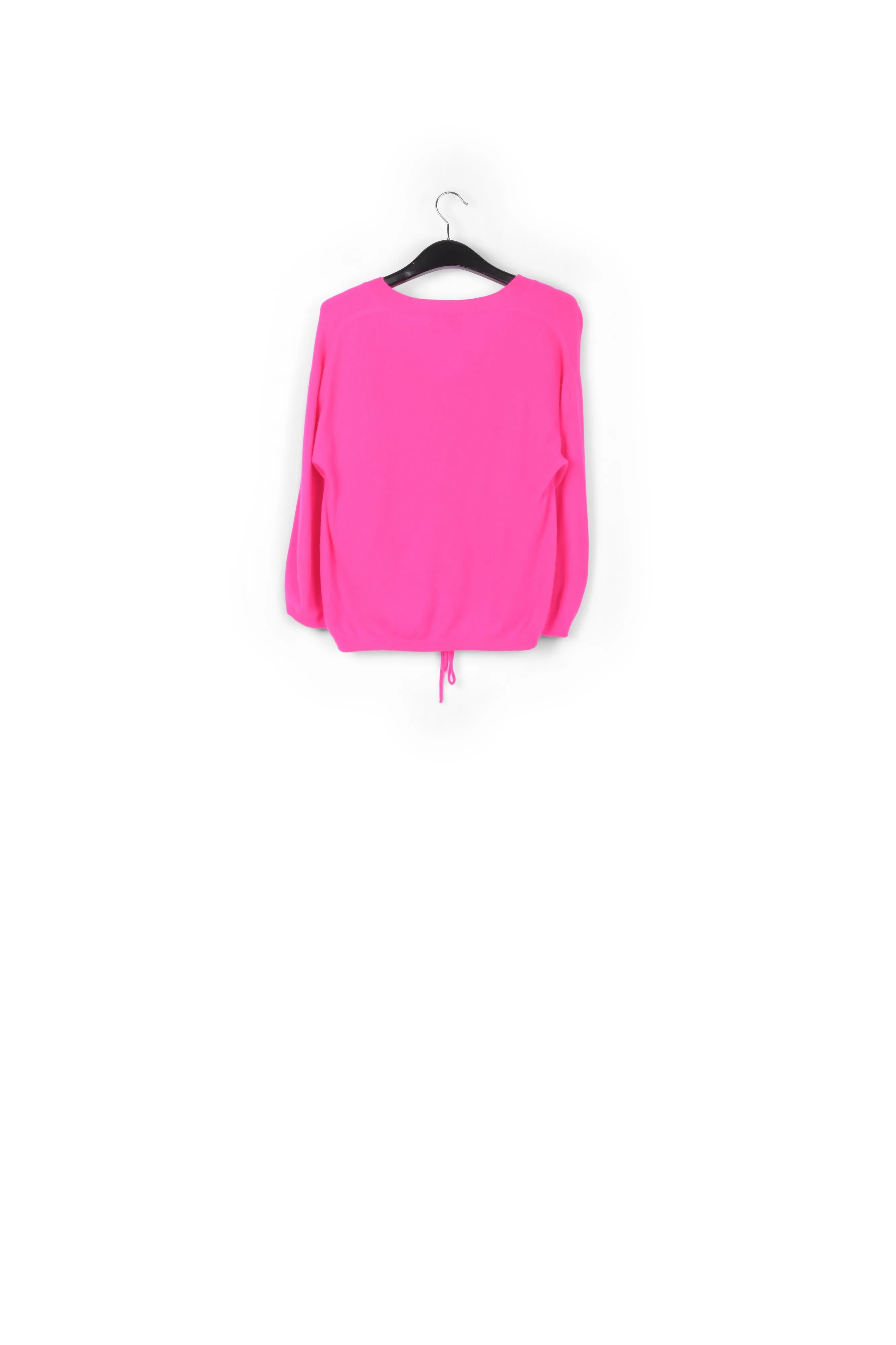 Pink merino wool and cashmere cardigan