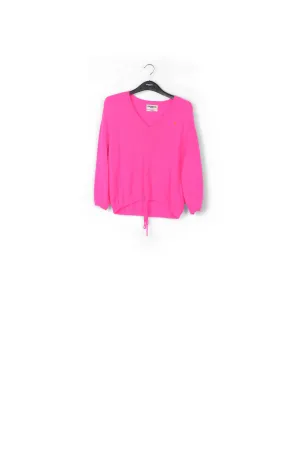 Pink merino wool and cashmere cardigan