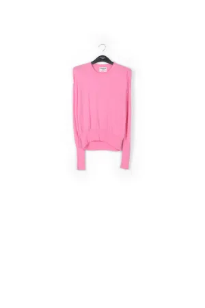 Pink merino wool blend sweater