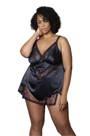 Plus Size Katherine Babydoll Lingerie
