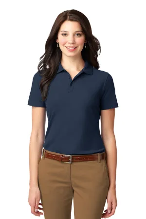 Port Authority Women's Stain-Resistant Polo. L510 Navy