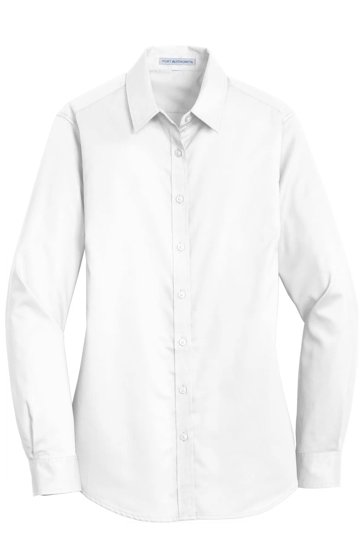 Port Authority Women's SuperPro Twill Shirt. L663 White