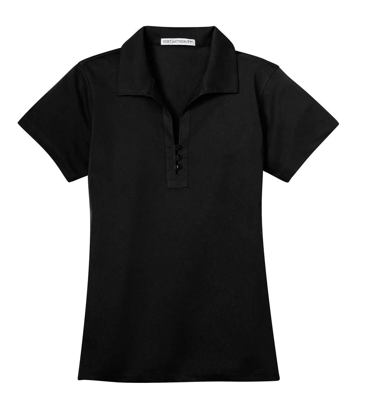 Port Authority Women's Tech Pique Polo. L527 Black