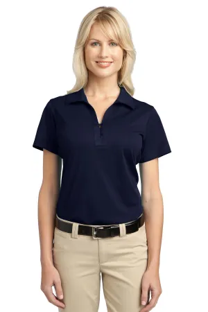 Port Authority Women's Tech Pique Polo. L527 Dark Navy