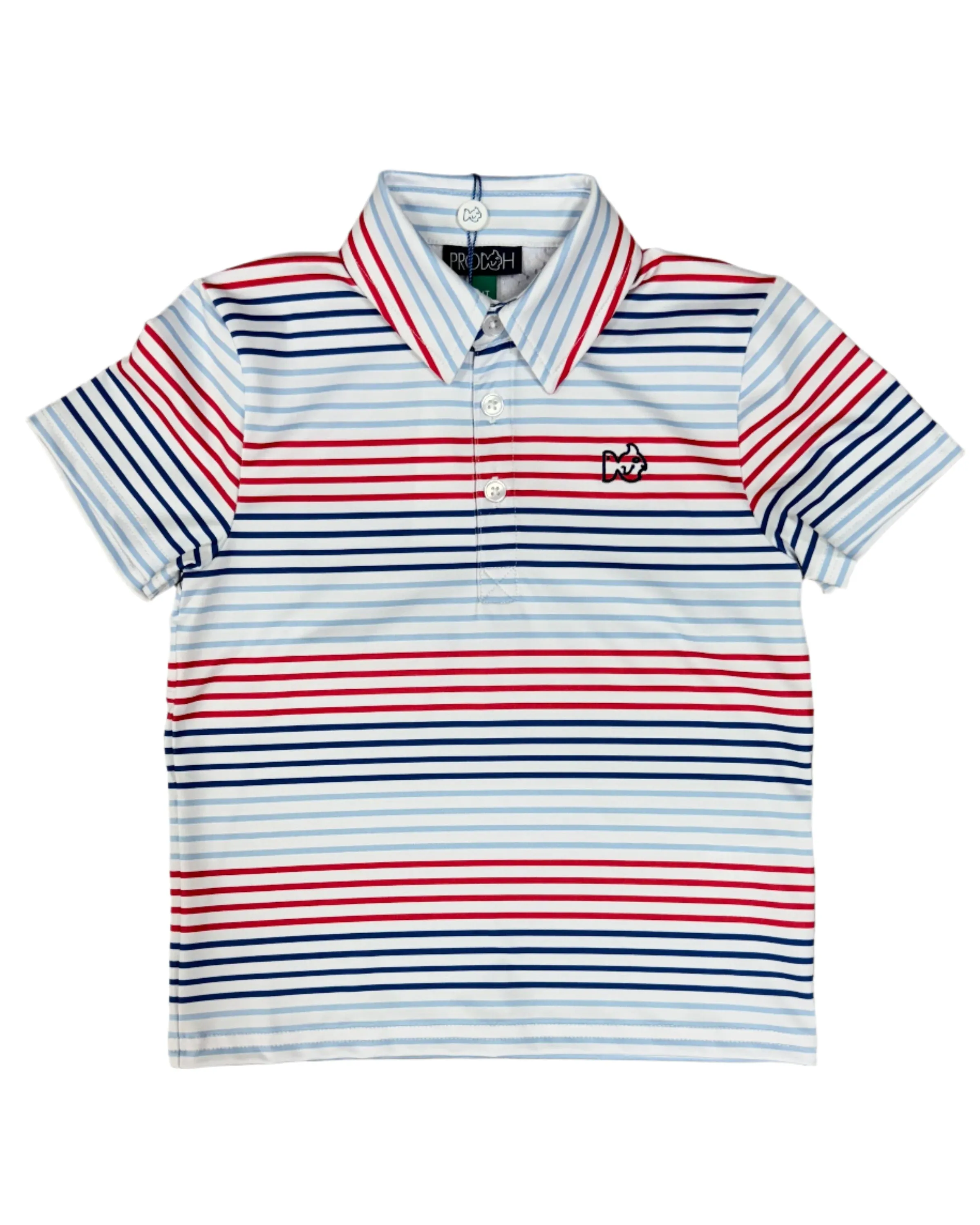 Pro Performance Polo - Americana Stripe