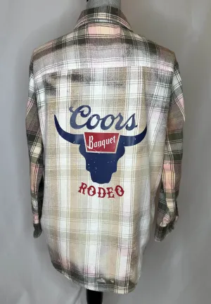 "Coors Rodeo" Women's Flannel