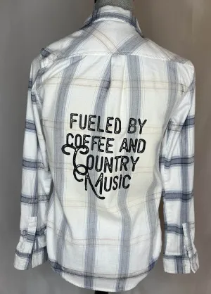 "Fueled by Coffee & Country Music" Women's Flannel