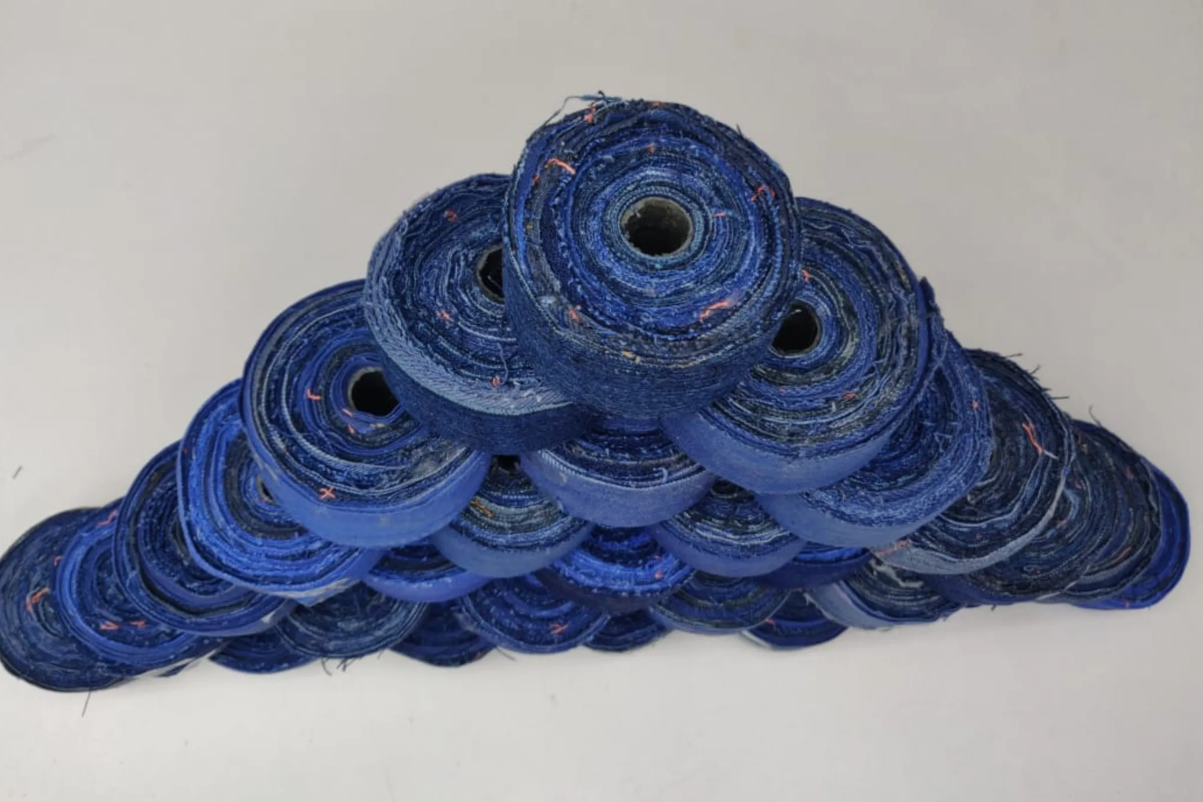 Recycled Denim Ribbon -1.5" Wide