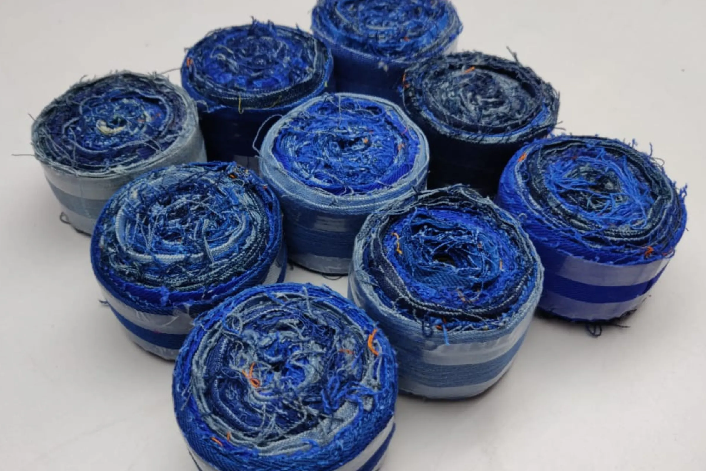 Recycled Denim Ribbon -1.5" Wide