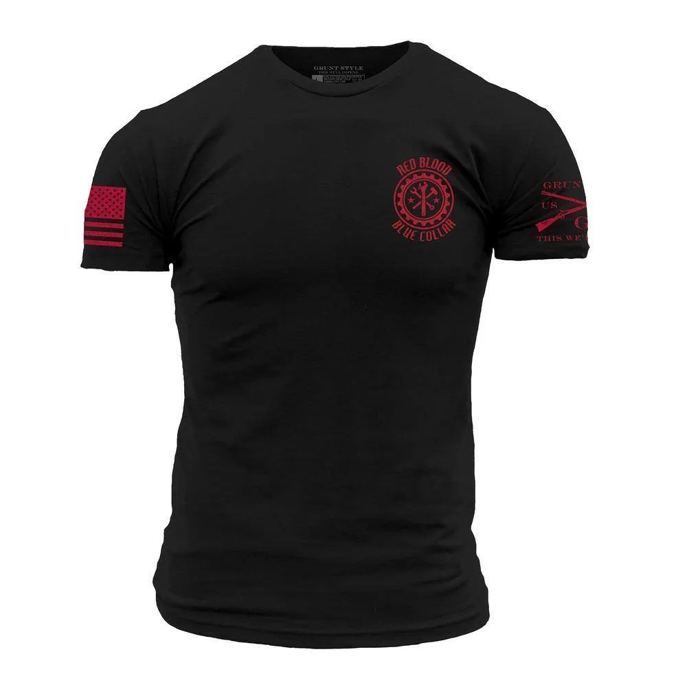 Red Blood Blue Collar® Pinup T-Shirt - Black