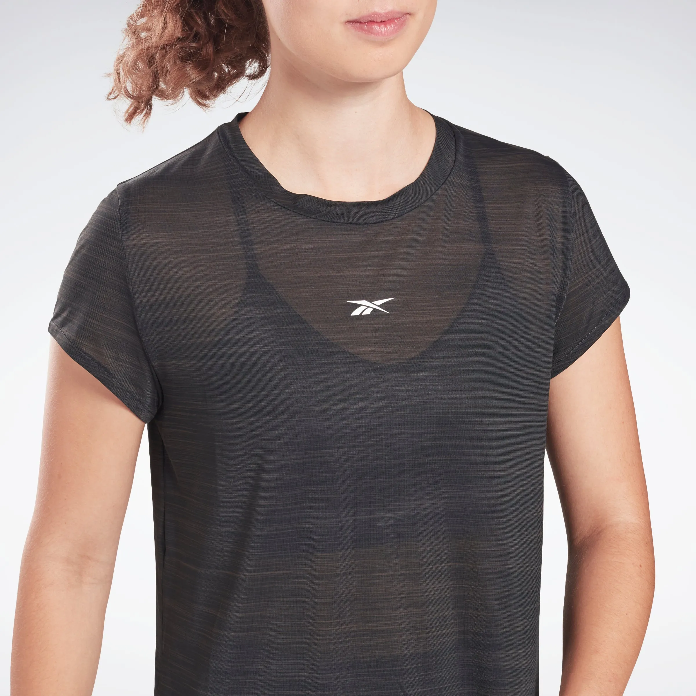 Reebok Apparel Women Workout Ready Activchill T-Shirt Nghblk