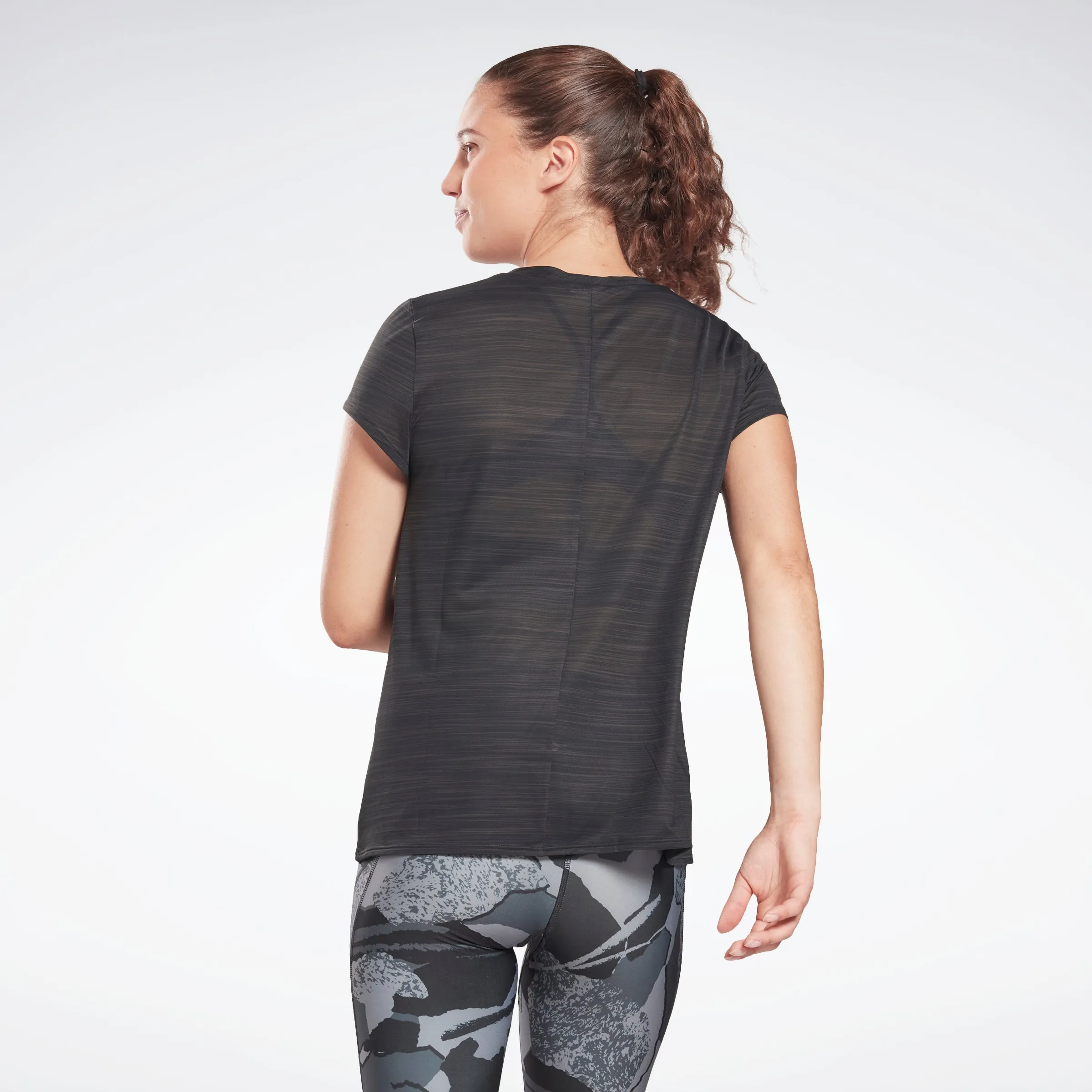 Reebok Apparel Women Workout Ready Activchill T-Shirt Nghblk