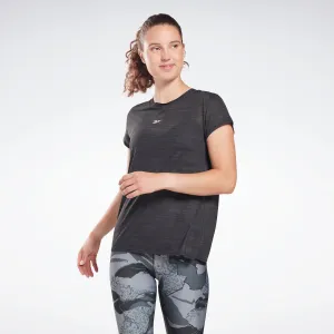 Reebok Apparel Women Workout Ready Activchill T-Shirt Nghblk