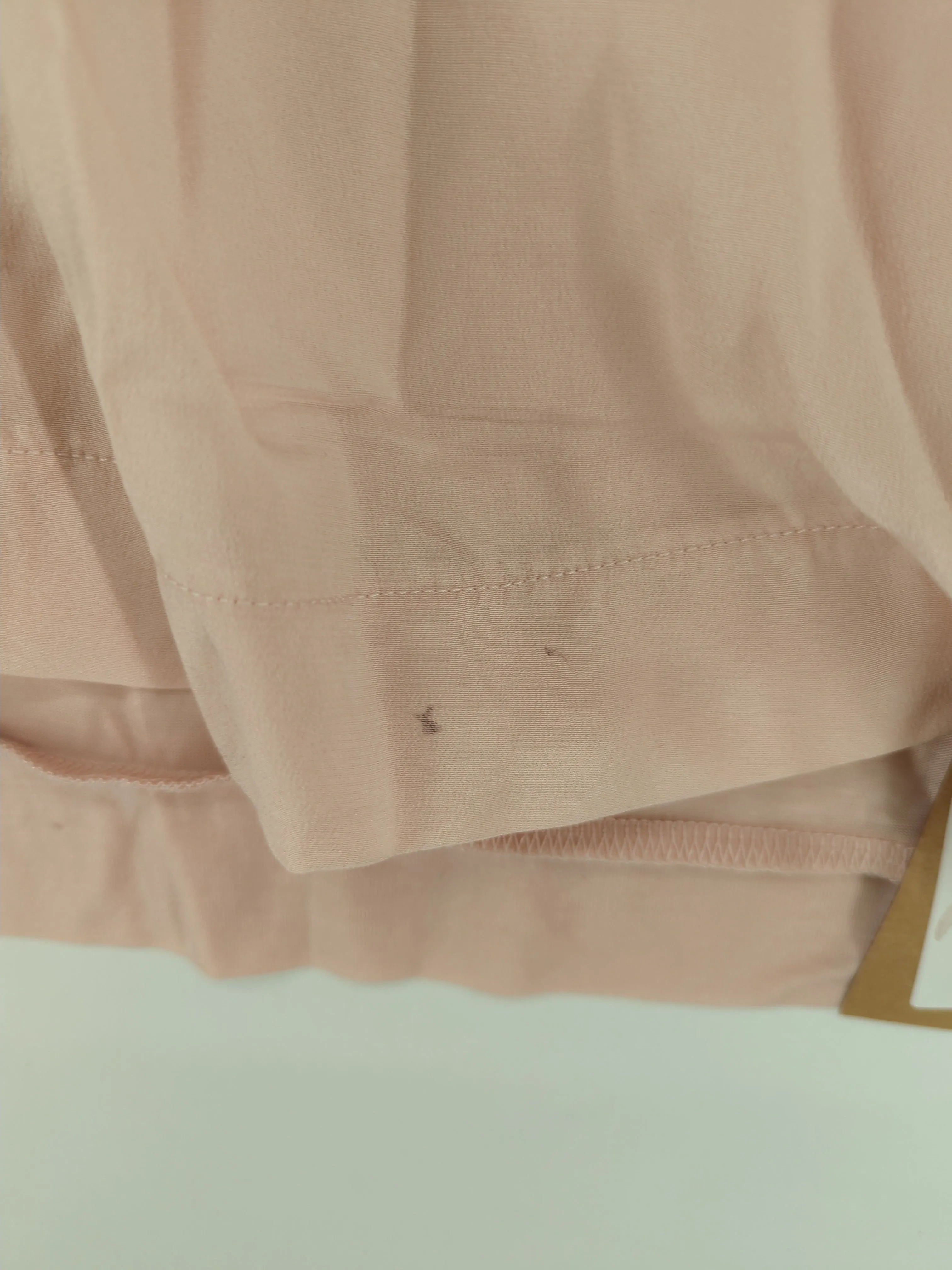Reiss Women's T-Shirt L Pink Silk with Lyocell Modal