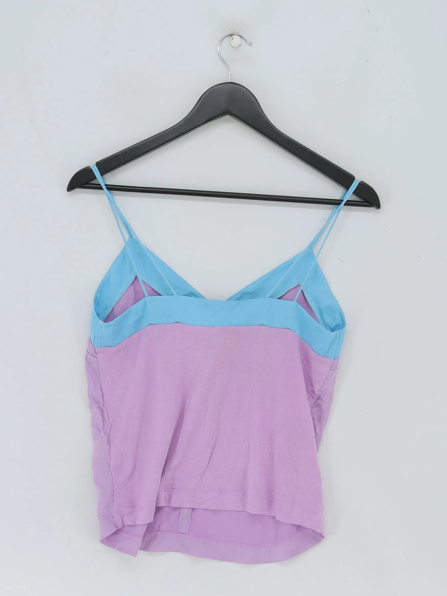 Reiss Women's T-Shirt XS Purple Silk with Elastane