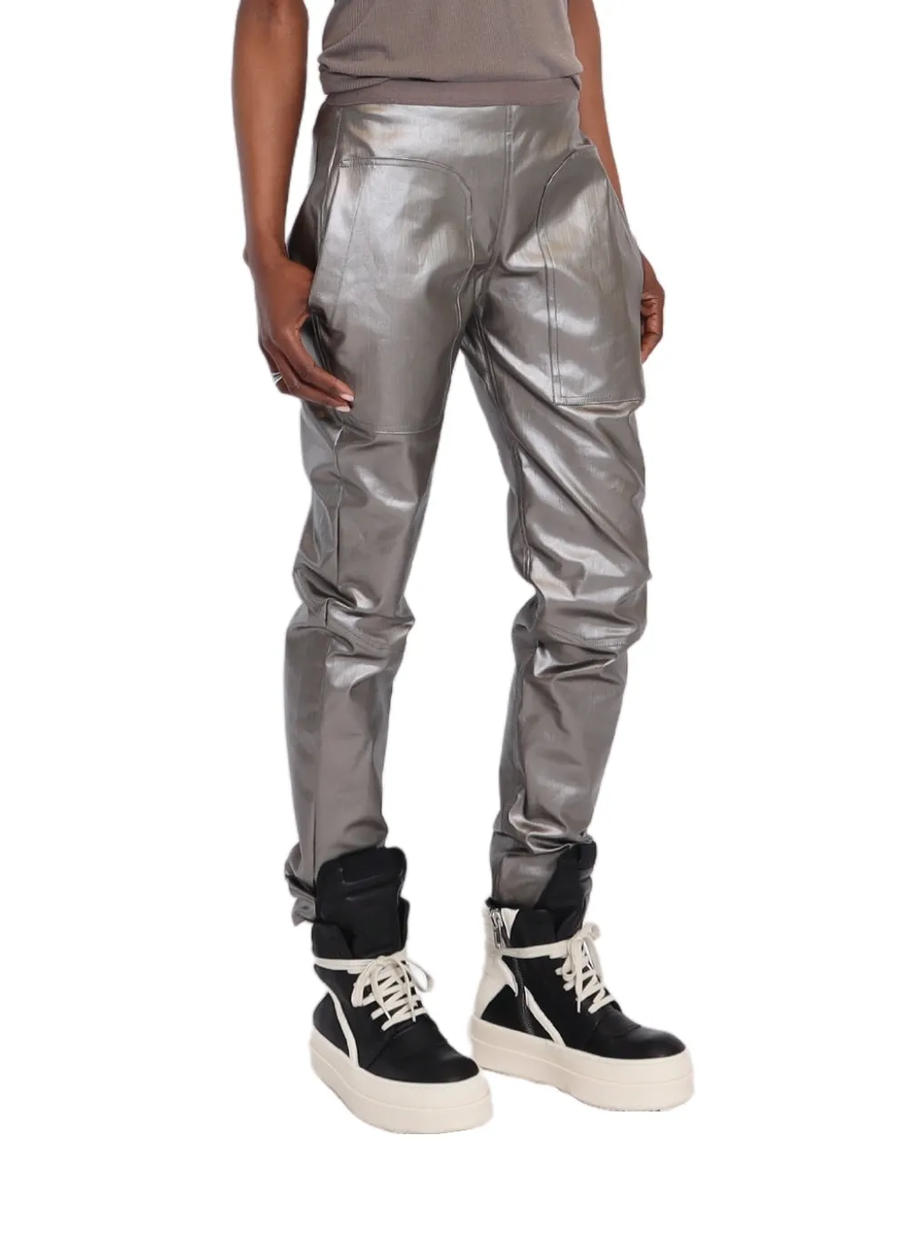 RICK OWENS | Coated Denim Leggings