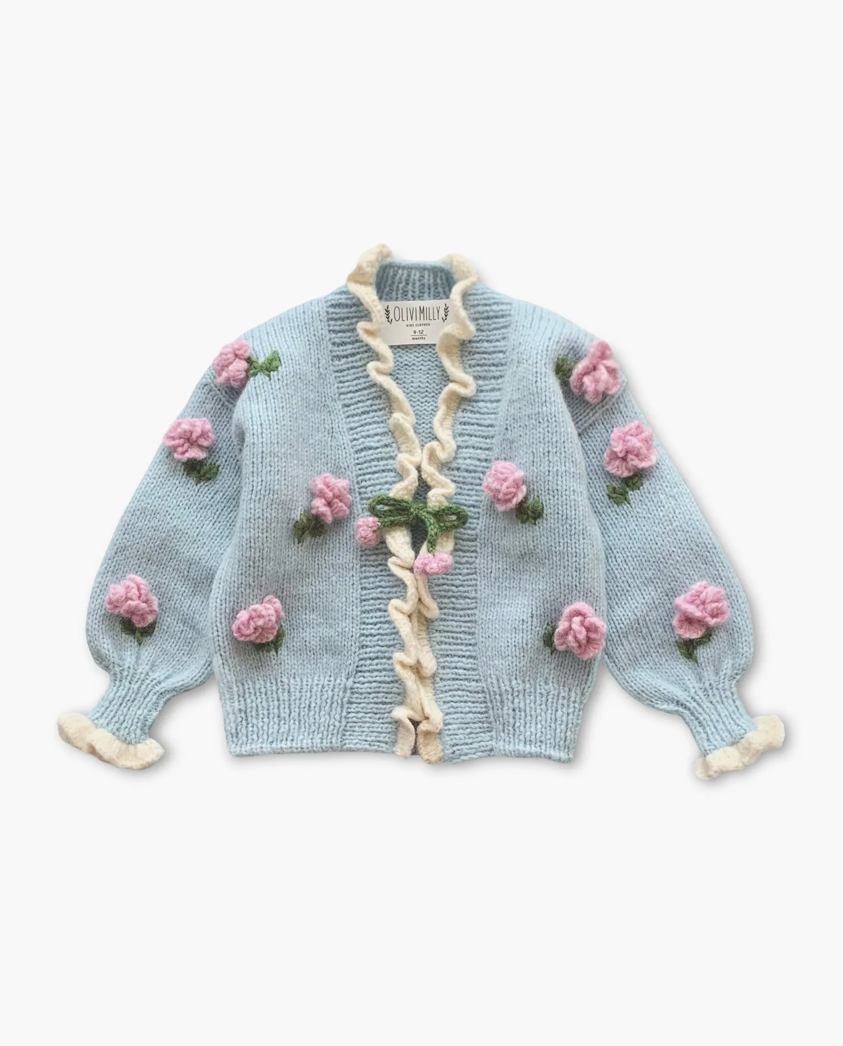 Roses cardigan | Blue