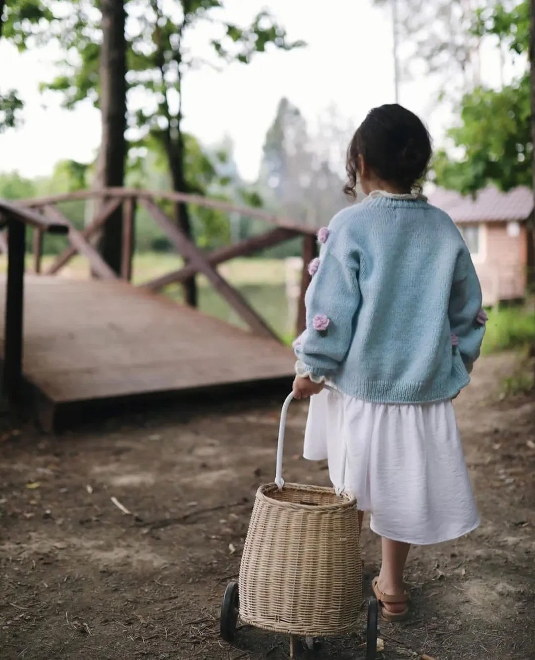 Roses cardigan | Blue