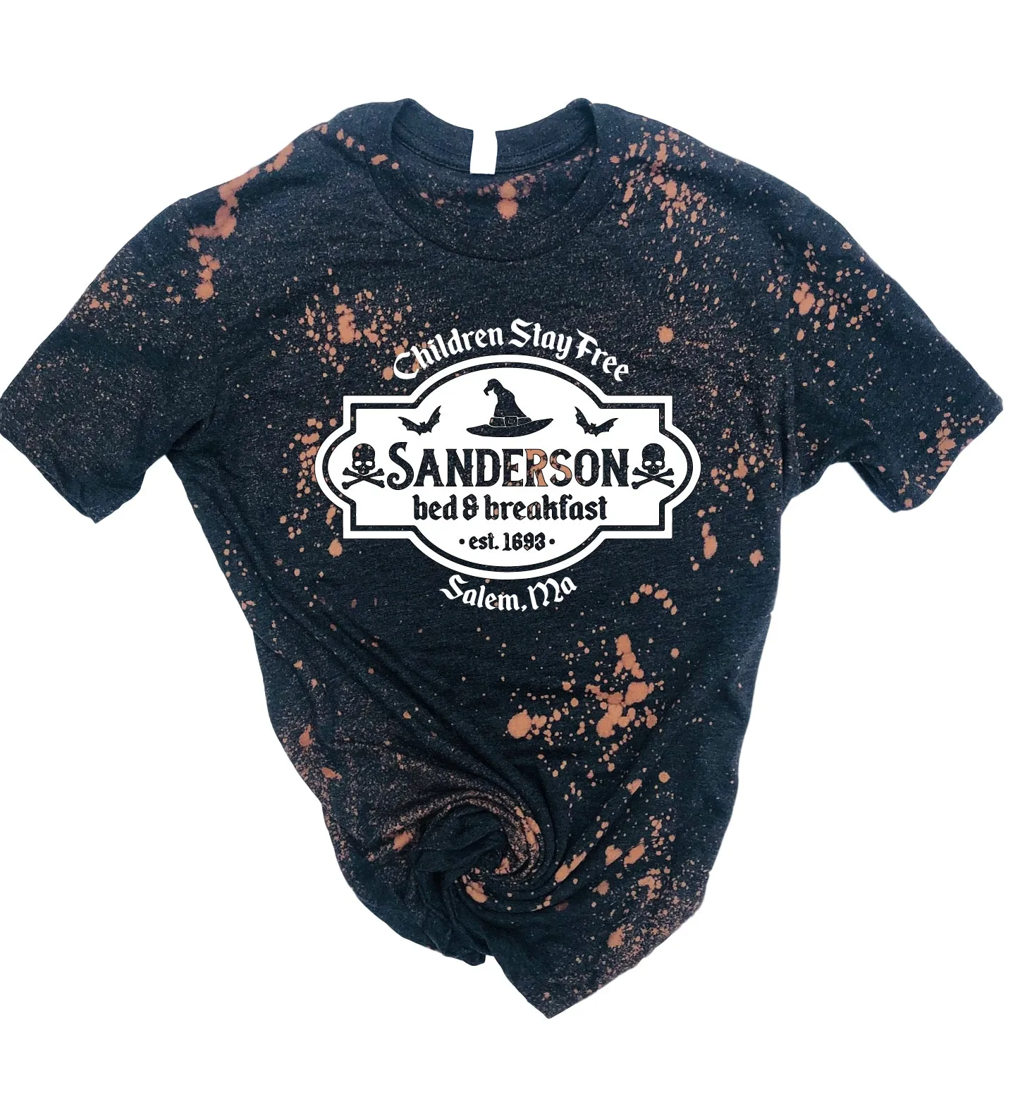 Sanderson Bed And Breakfast Shirt | Halloween Bleached Tee | Unisex Crew