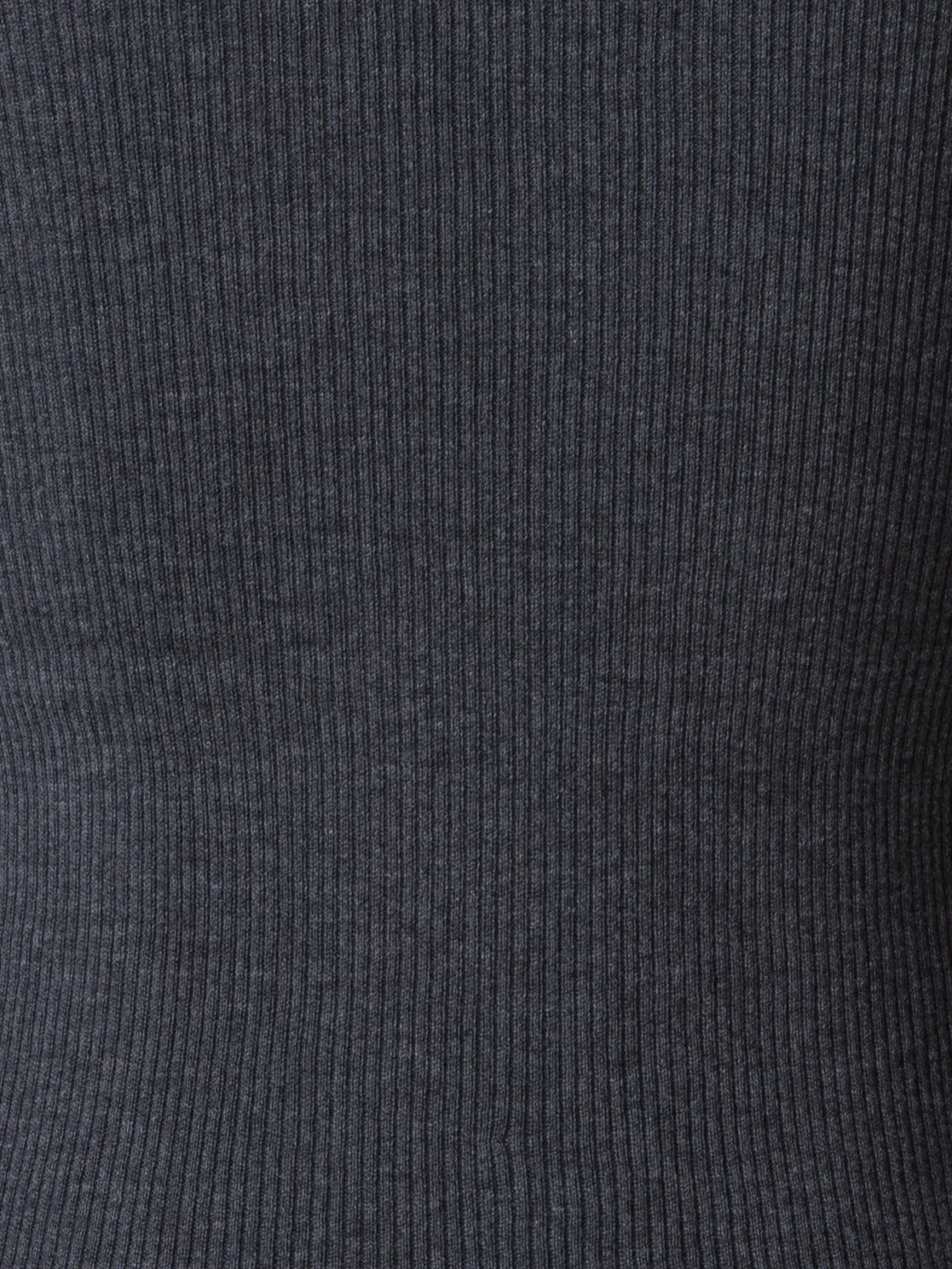 Seamless Rib Silk Cotton Knit Crew Neck Sweater