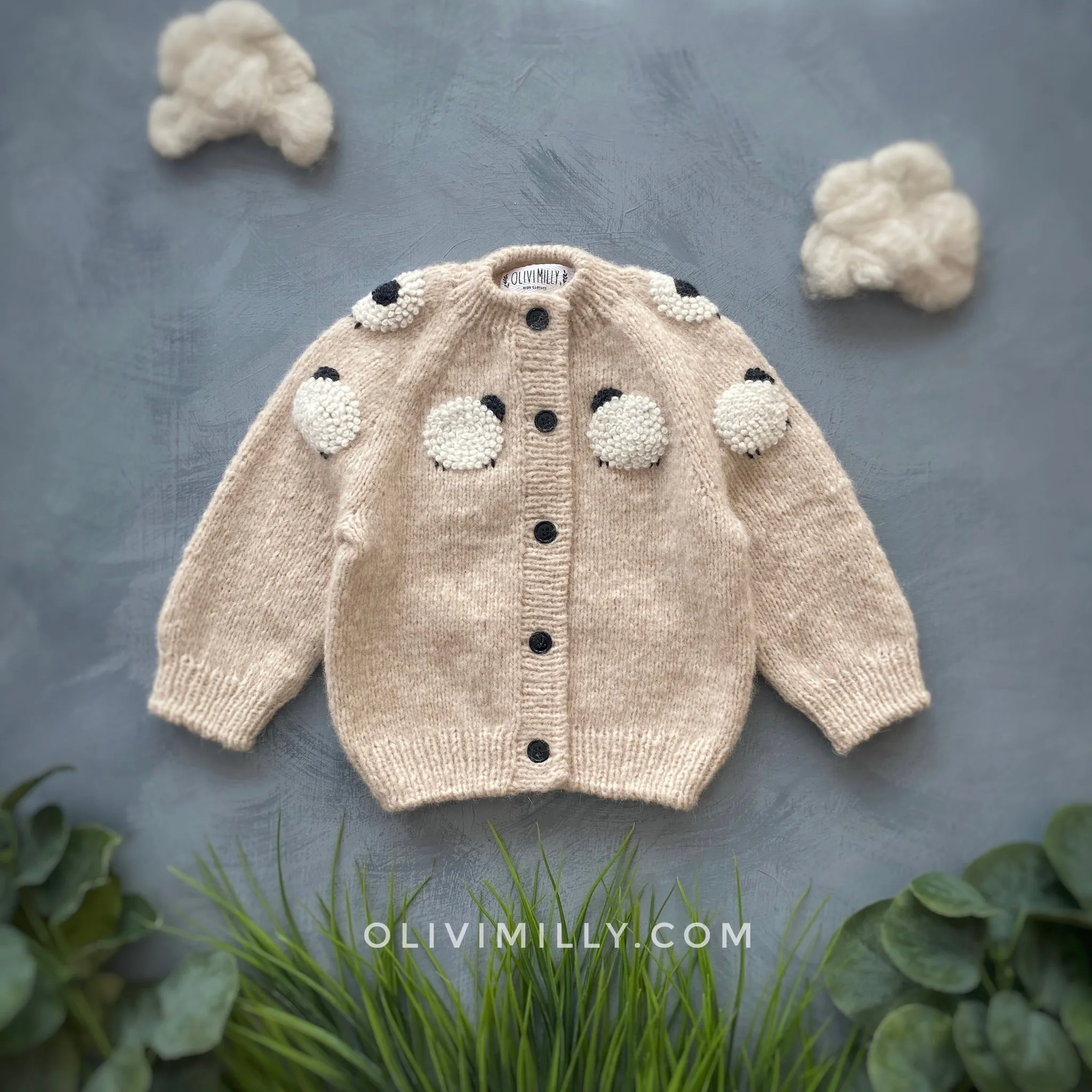 Sheep cardigan | wheat