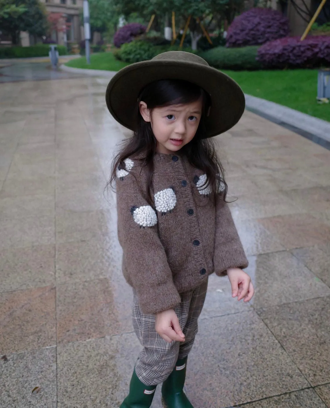 Sheeps cardigan | Brown
