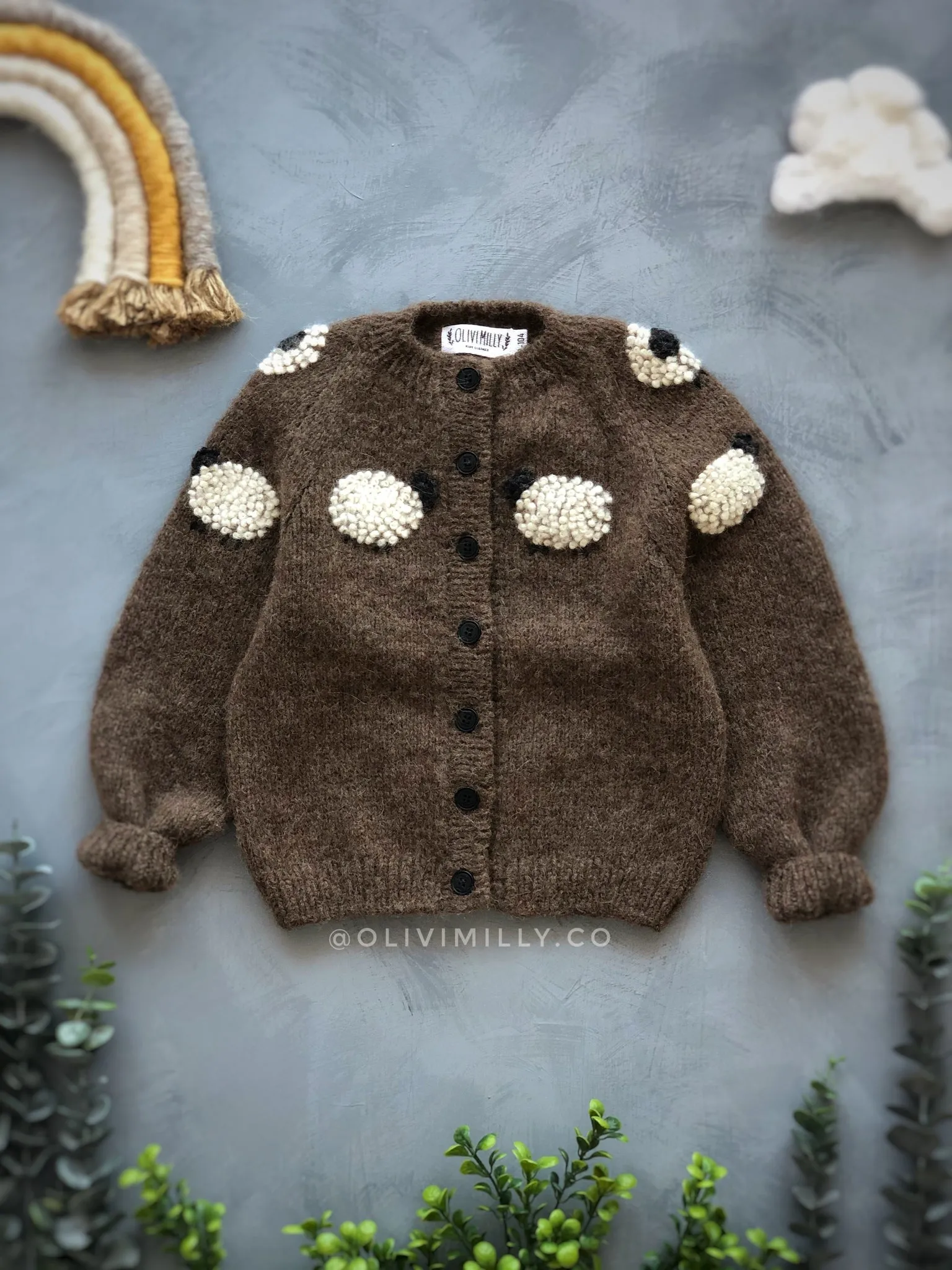 Sheeps cardigan | Brown