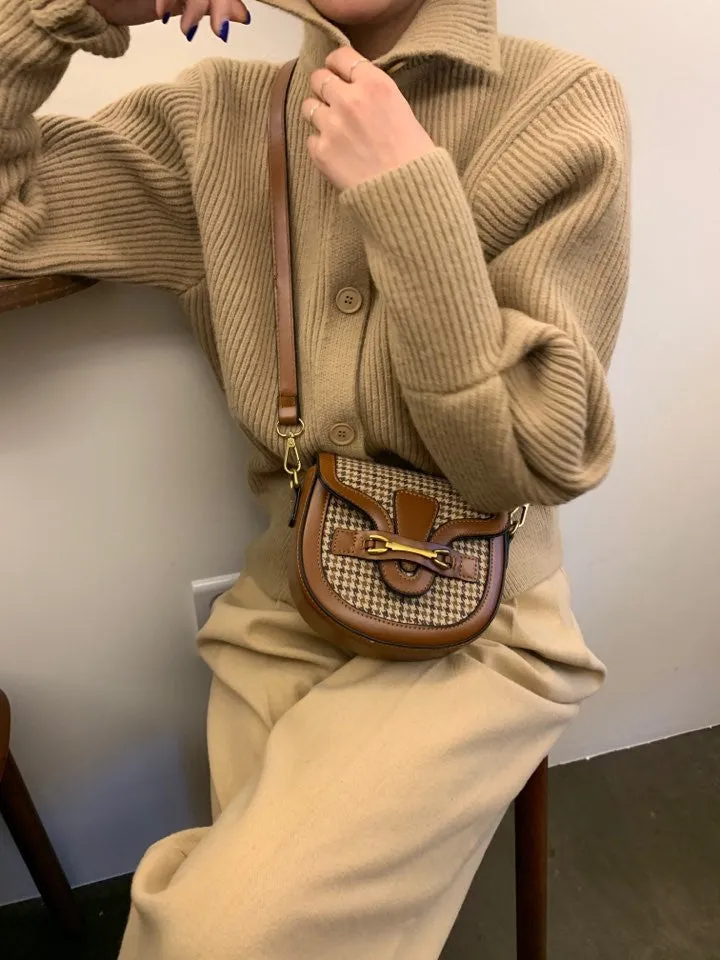 Single-breasted Vintage Lapel Sweater Outerwear Grey