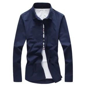 Solid Slim Fit Dress Shirts