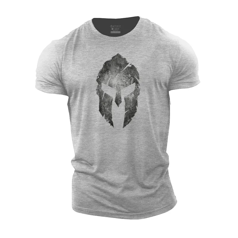 Spartan Warrior Helmet Cotton T-shirt